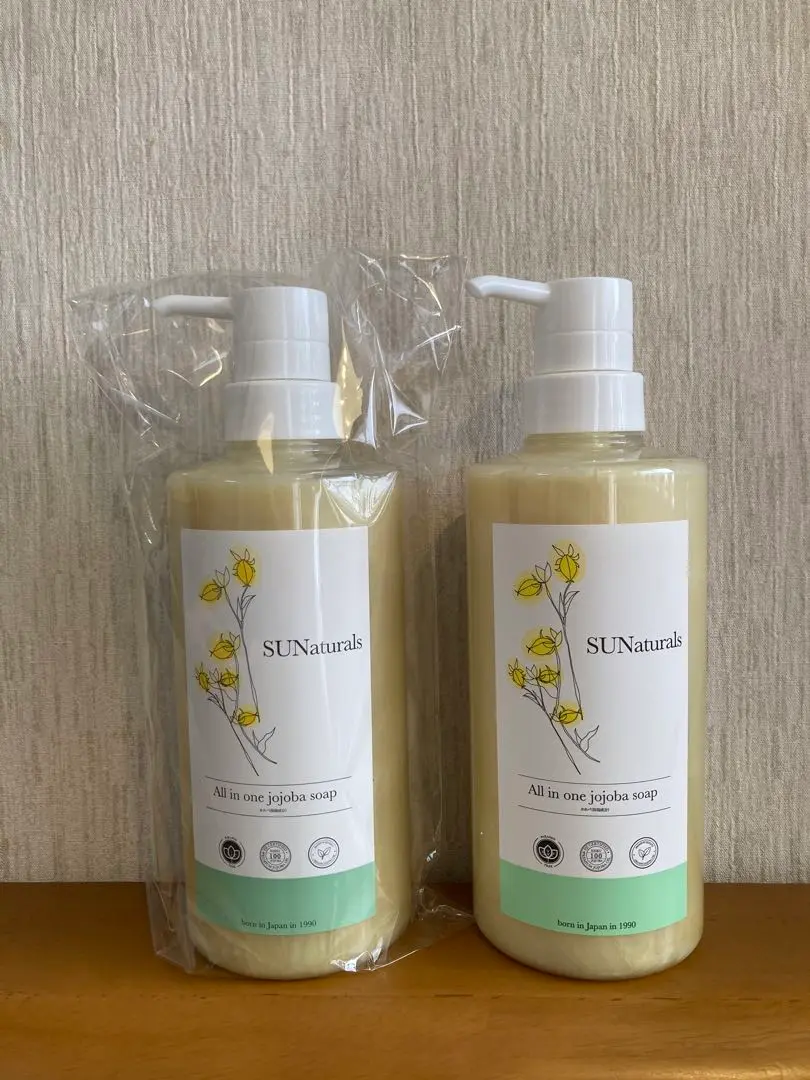 サンナチュラルズ　オールインワンリッチソープ　1500ml 泡立てネット付き オールインワンリッチソープ500ml | プレミアムホホバオイルの
