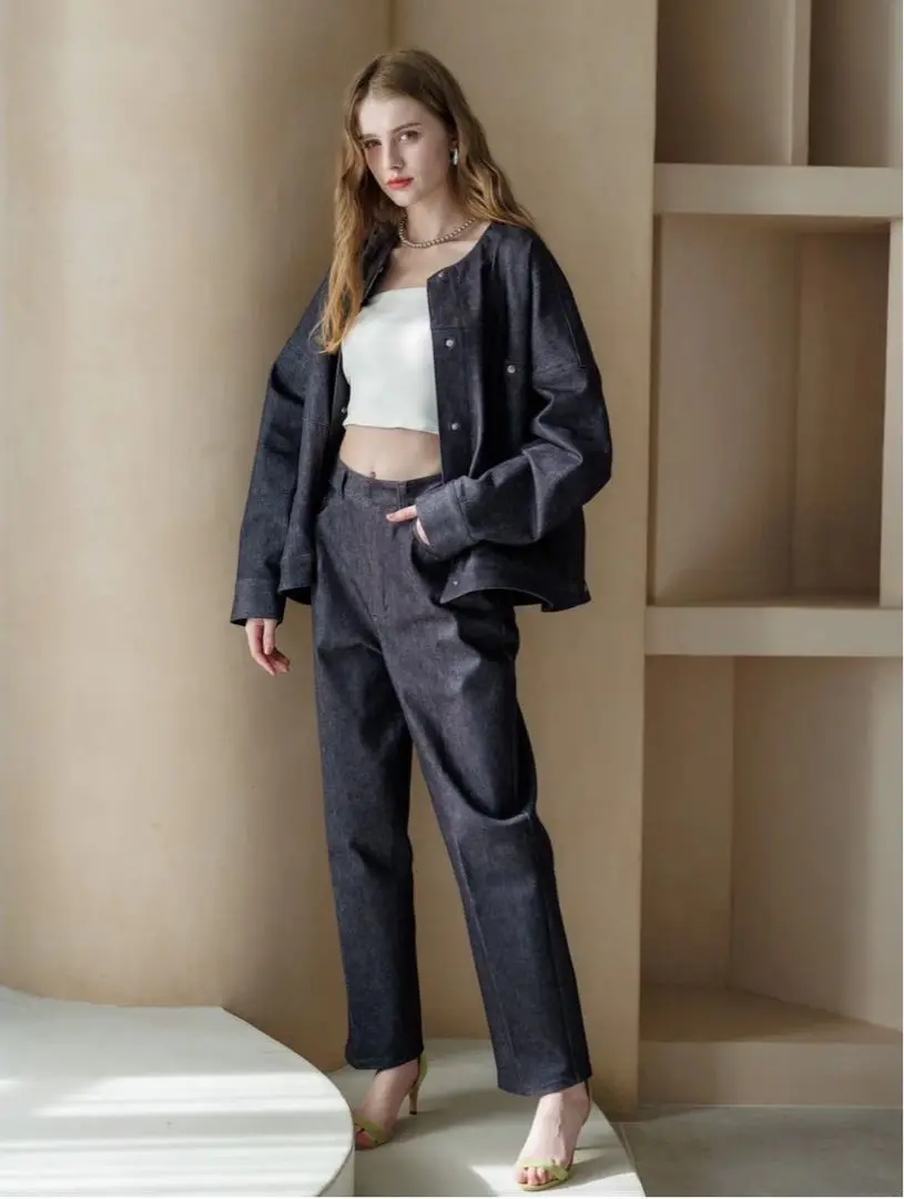 新品タグ付き　Liten YOKUBARI Wide Pants Blue 1 YOKUBARI Wide Pants – LIten.online