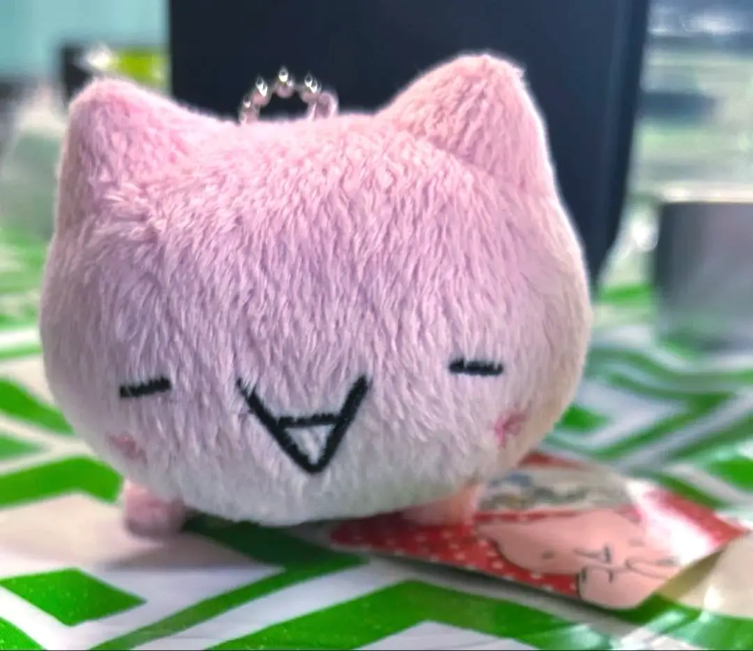 Thumbnail of Kaomoji Nyanko Plush Mascot Pink