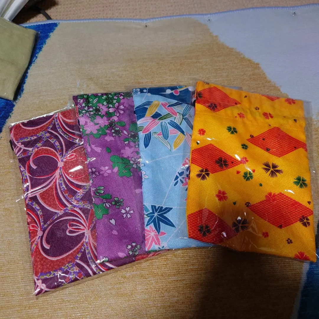 Thumbnail of Four drawstring bags