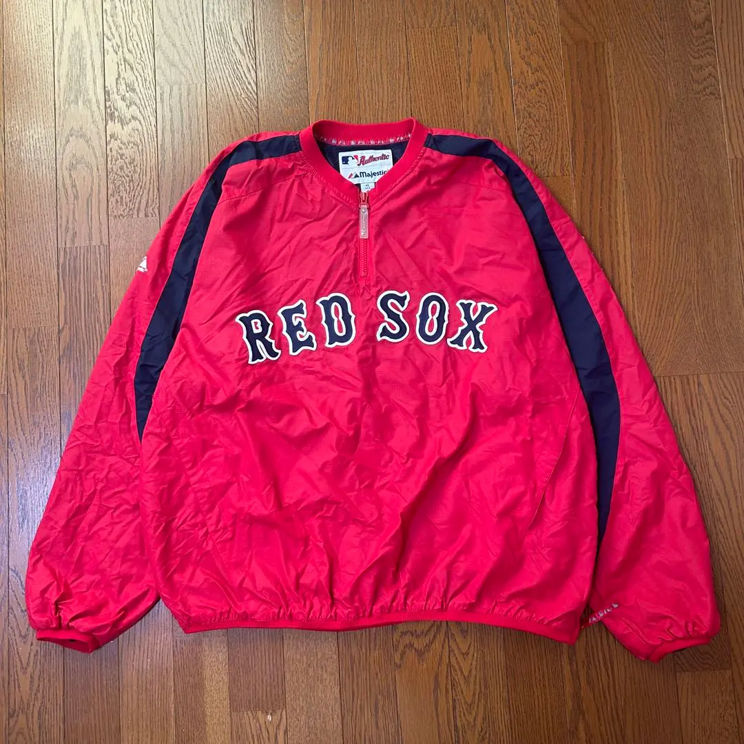 Thumbnail of Majestic Half-Zip Nylon Jacket XL MLB Red Sox