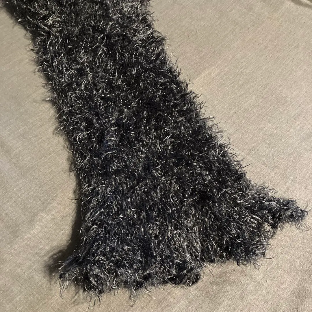 Thumbnail of Stole, muffler, tube-shaped, gray, party