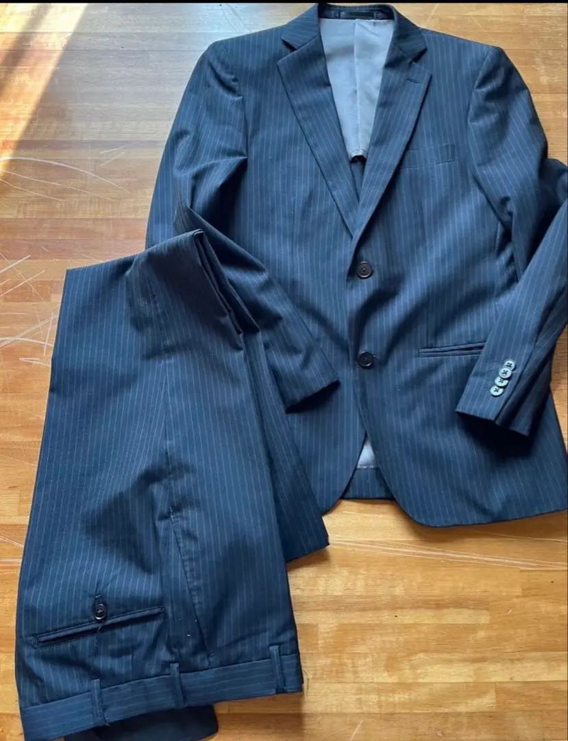 Thumbnail of Striped Business Suit Set Up, Top and Bottom Set, Size 92Y5, Job Hunting, Graduation