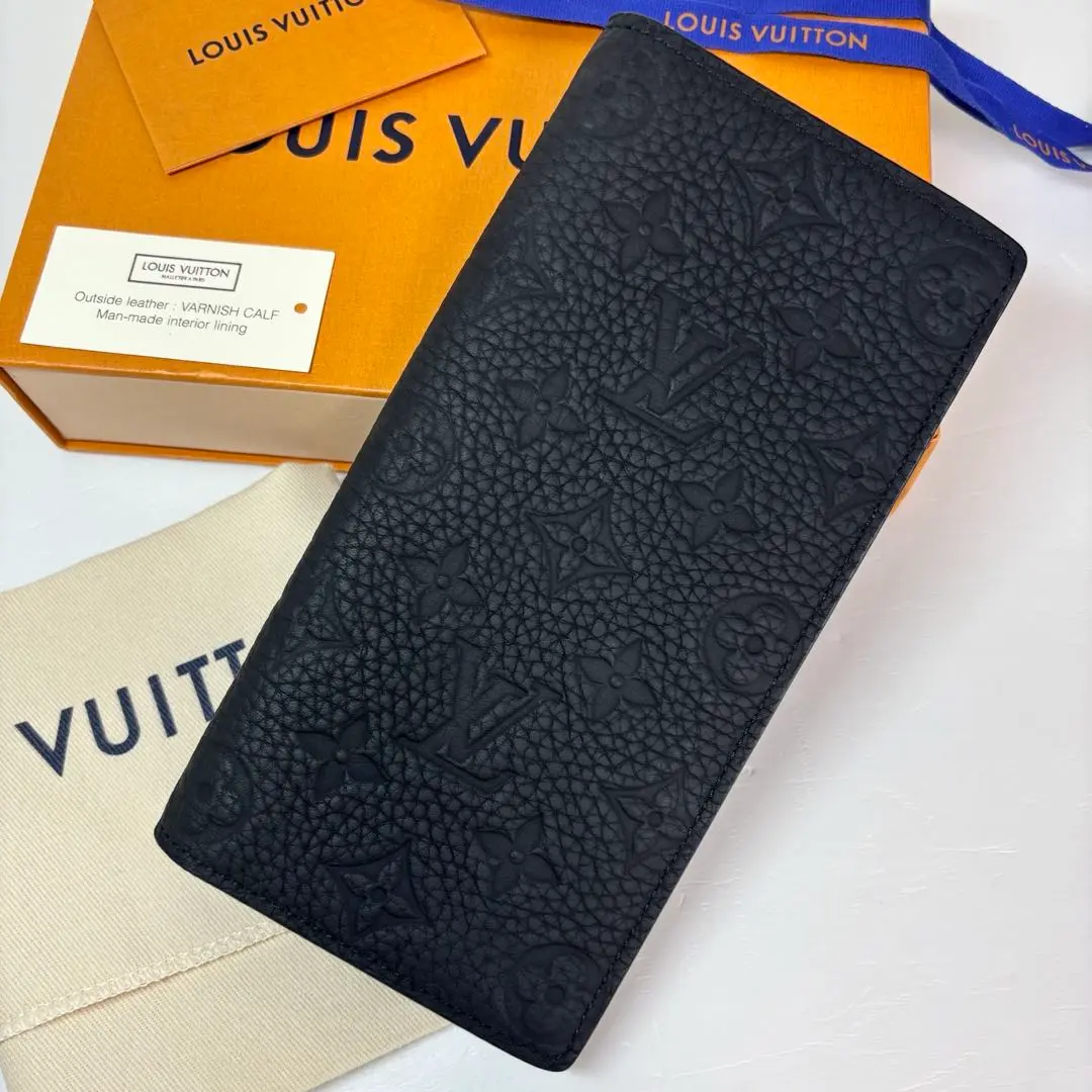 【極美品】ルイヴィトン トリヨン モノグラム ポルトフォイユ・ブラザ 長財布 黒 LOUIS VUITTON】ルイヴィトン『トリヨン モノグラム