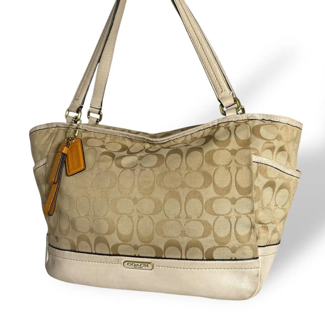 【良品】COACH コーチ F23297 シグネチャー トートバッグ 肩掛け 2025年最新】COACH F23297の人気アイテム - メルカリ