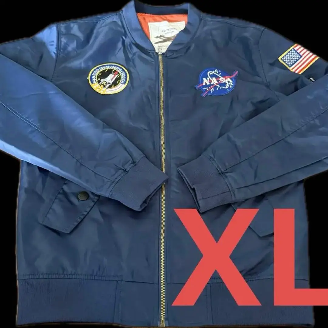 ASSTSERIES NASA MA-1 ミリタリージャケットK380 NASA MA-1 Military Flight Jacket Long-Sleeve Air Force Moto