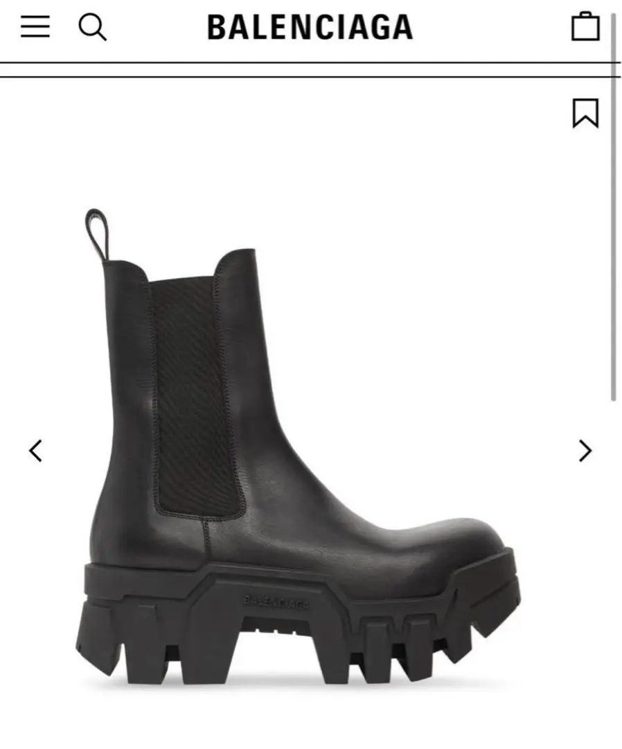 すぐ届く！BALENCIAGA BULLDOZER レースアップブーツ