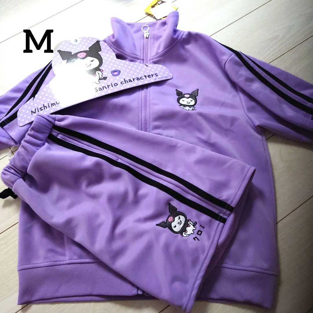 【新品】サンリオ　クロミ　ジャージ上下セット　M　パープル 人気 新品】サンリオ クロミ ジャージ上下セット M パープル 人気
