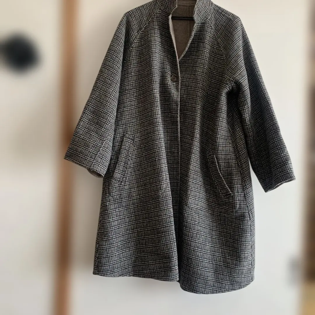 Thumbnail of Checkered long coat
