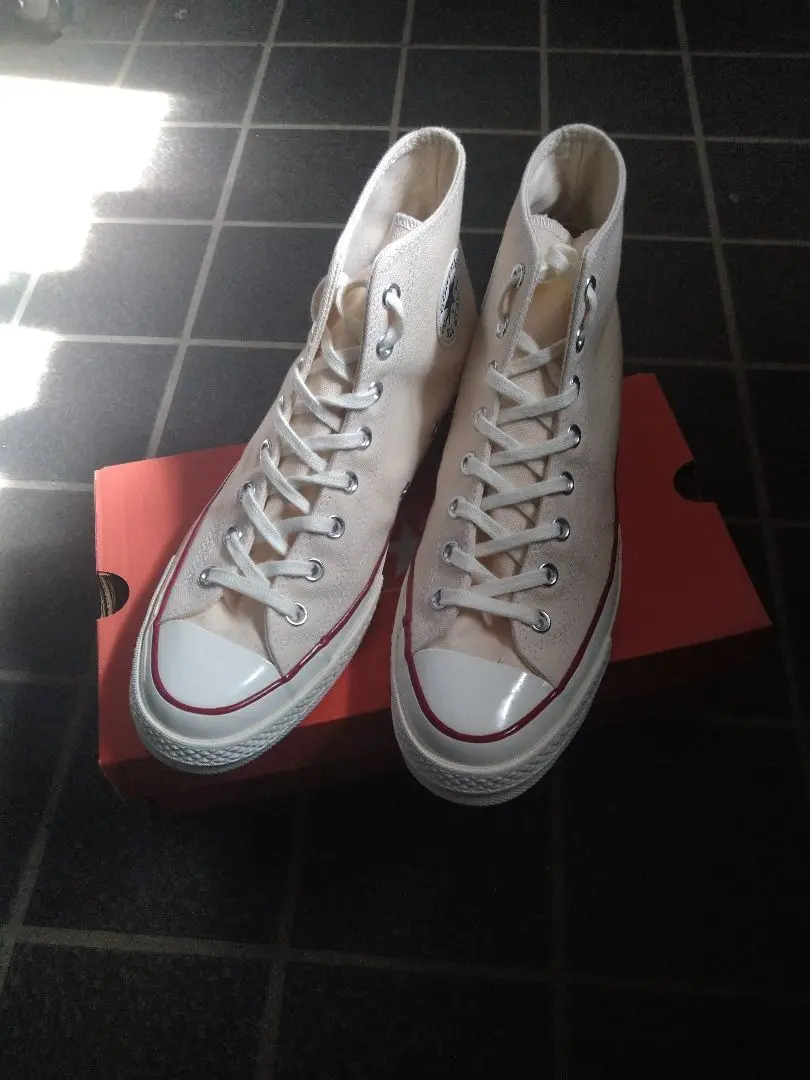 27cm【CT70】生成りパーチメントHI/US8.5 BOYNEXTDOOR LEEHAN着用】CT70 PARCHMENT HI CUT（生成り