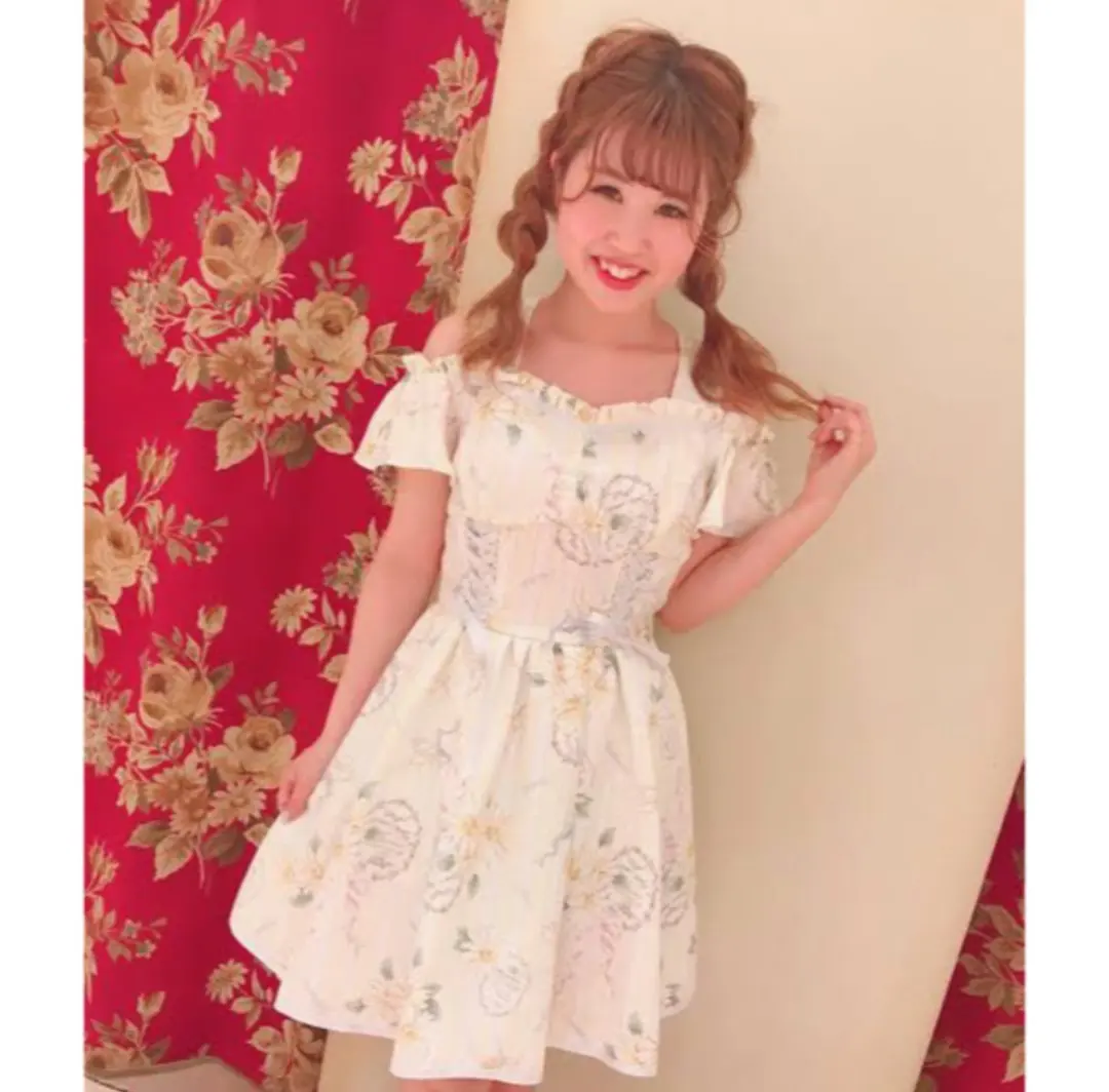 Thumbnail of LIZ LISA Margaret Pattern Off-the-Shoulder Dress