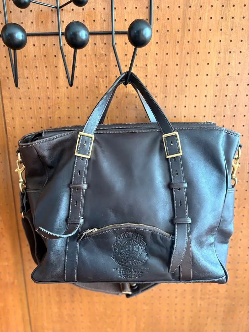 GHURKA　グルカ　No3　2WAY　トートバッグ　ショルダーバッグ ネイビーを基調とした、グルカの別注バッグ登場！ GHURKA for SHIPS