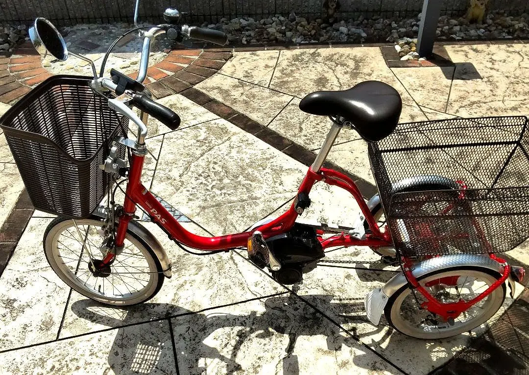 【美品】ヤマハ パス ワゴン（赤）電動アシスト三輪自転車・両バックミラー・取説付 2025年最新】yamaha pas 三輪車の人気アイテム - メルカリ