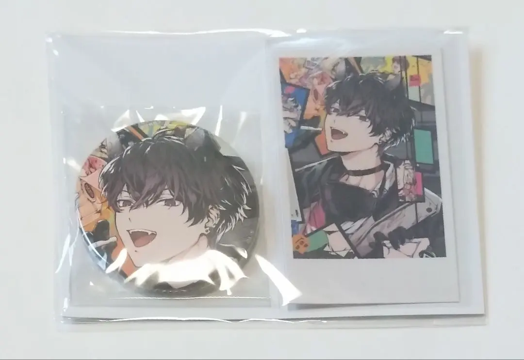 彩虹社 佐伯伊織生日周邊2024 徽章&拍立得風卡片 的縮圖