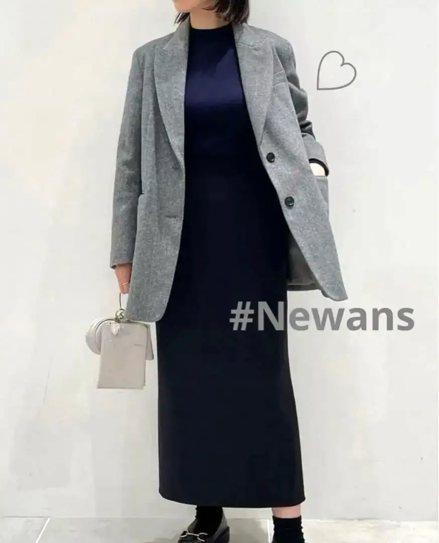 未使用タグ付✨極美品 #Newans 2023AW ラップストールトレンチコート