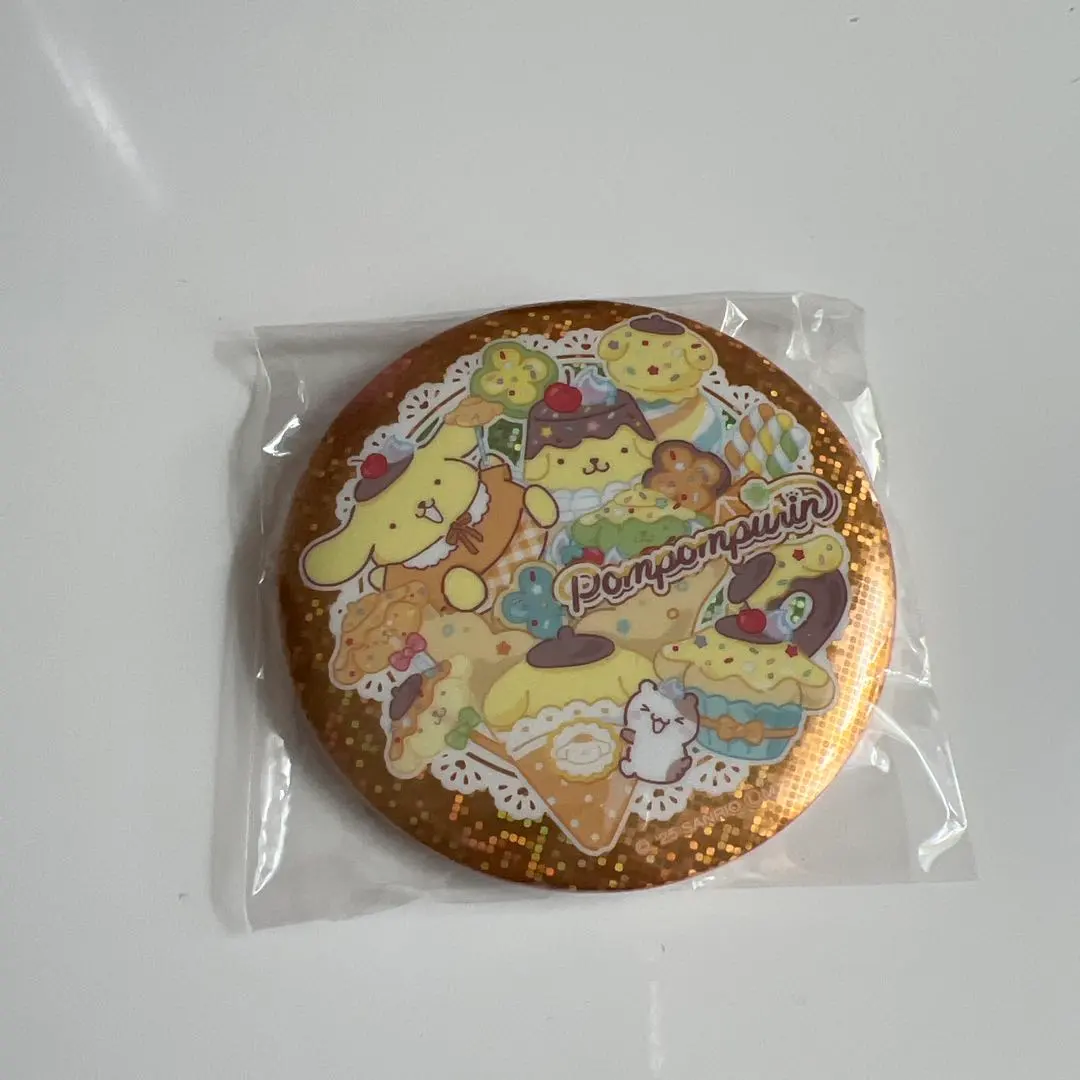 Thumbnail of Pom Pom Purin can badge; Pom Pom Purin button badge