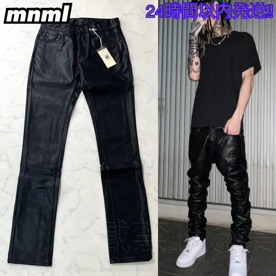 mnmlミニマル X597 パネルスキニースタックデニムパンツ