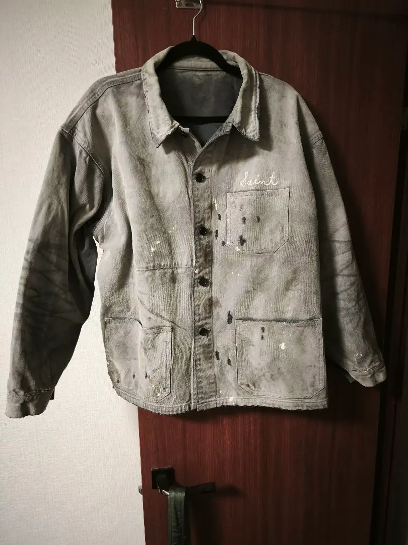 セントマイケル カバーオール vintage ビンテージ 古着 saint SAINT MICHAEL(セントマイケル) 24SSHEART TAG COVERALLダメージ