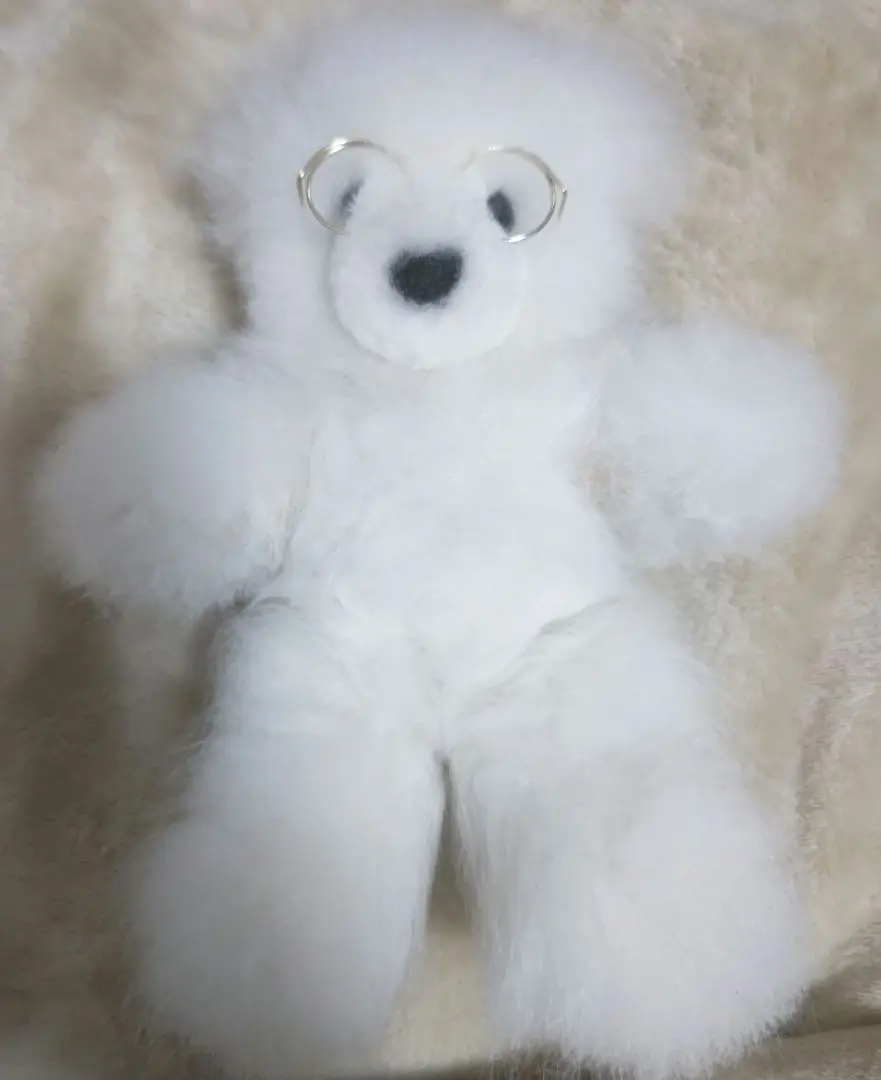 ふわっふわ！のベビーアルパカ毛使用のくまのぬいぐるみ