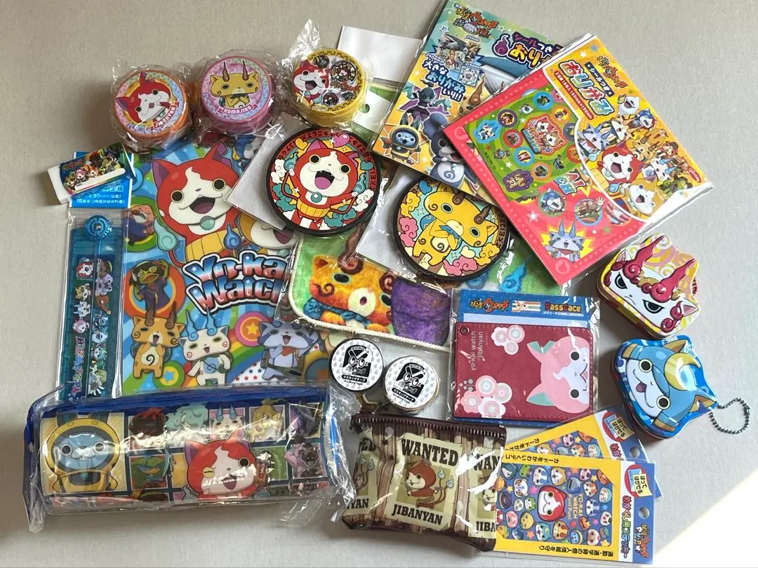 Thumbnail of Yo-kai Watch merchandise lot of 20 items + Yo-kai Gerapo Plus Chapter 3, sticker set, Yo-kai Medals