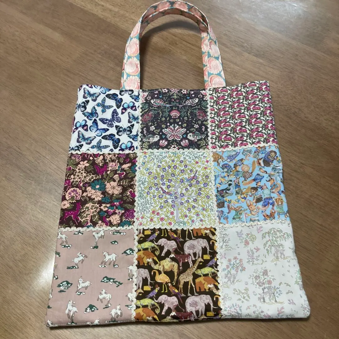 Thumbnail of Liberty patchwork bag, tote bag, sub bag, animal print