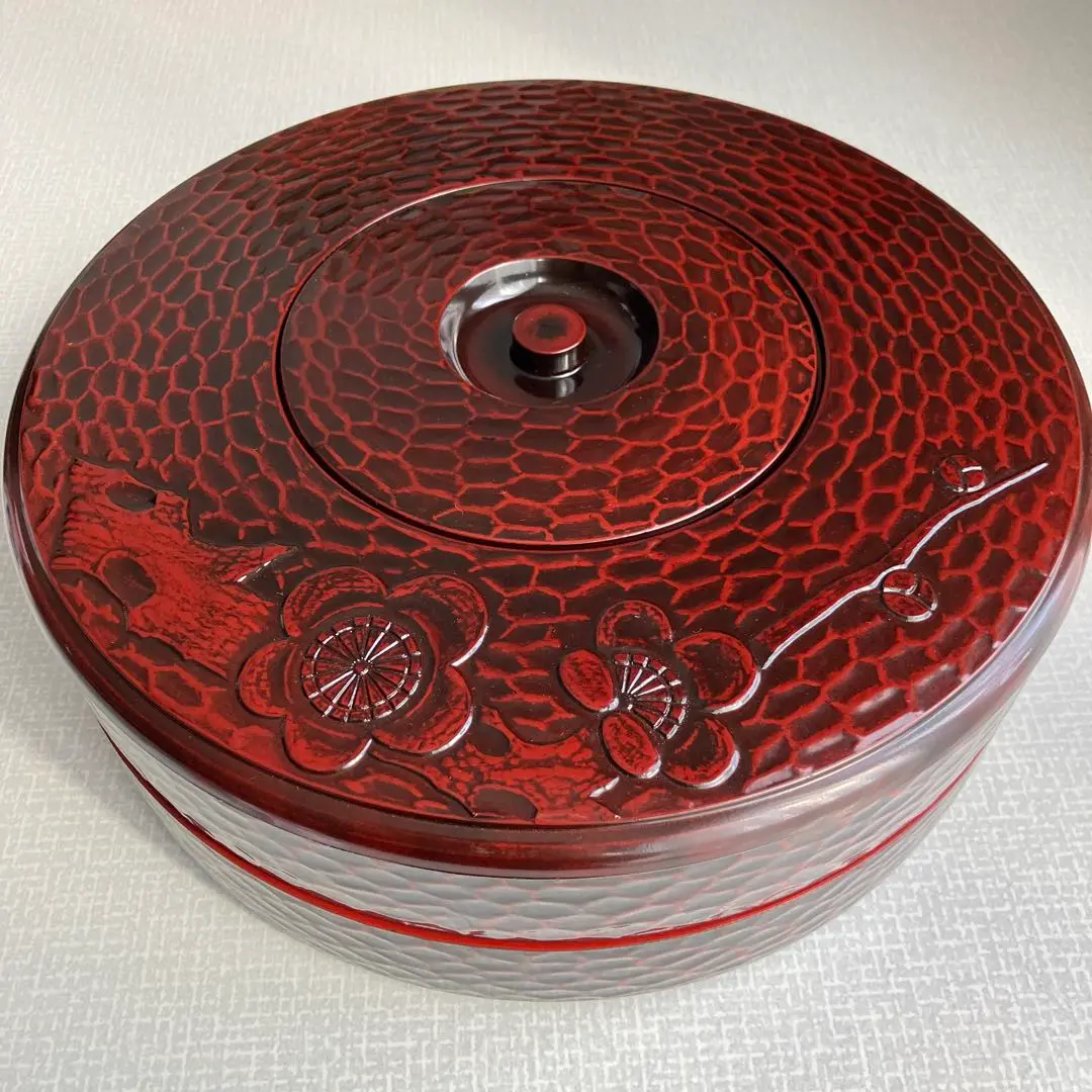 お重 重箱 白木 鎌倉彫 アンティーク 古家具 古道具 レトロ