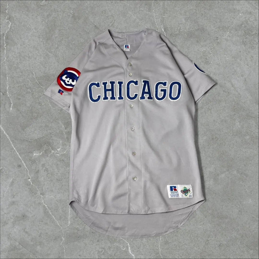 USA製 RUSSELL ATHLETIC シカゴカブス ベースボールシャツ USA製 90s MLB 