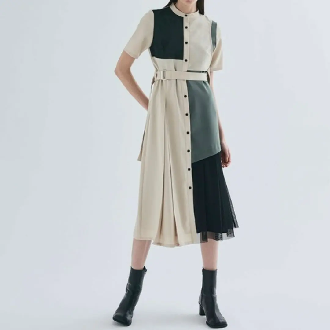 Thumbnail of UNITED TOKYO Mesh Layered Shirt Dress