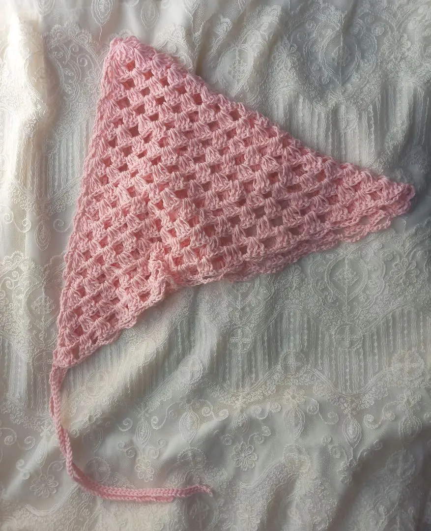 Thumbnail of Handmade babushka Lace design babushka