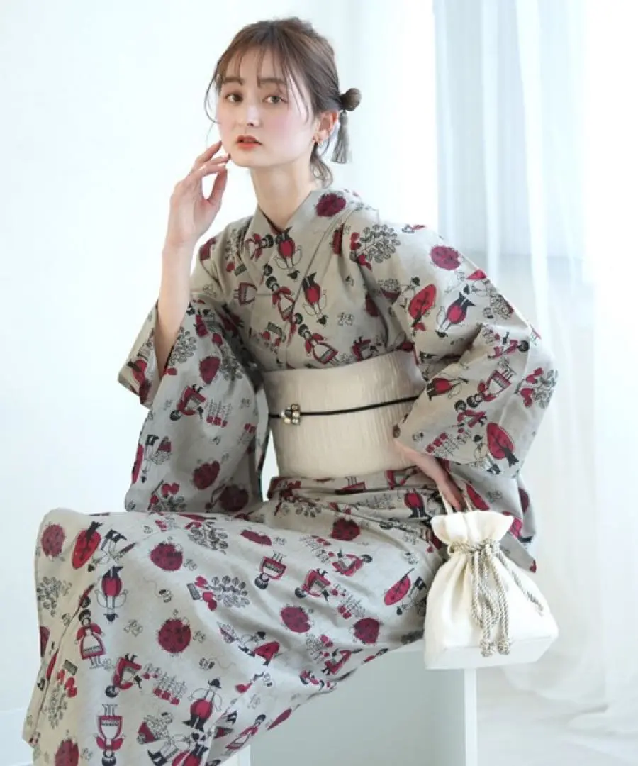 アデリアレトロ浴衣3点セット utatane（ウタタネ）の「【アデリアレトロ×ニコアンティーク