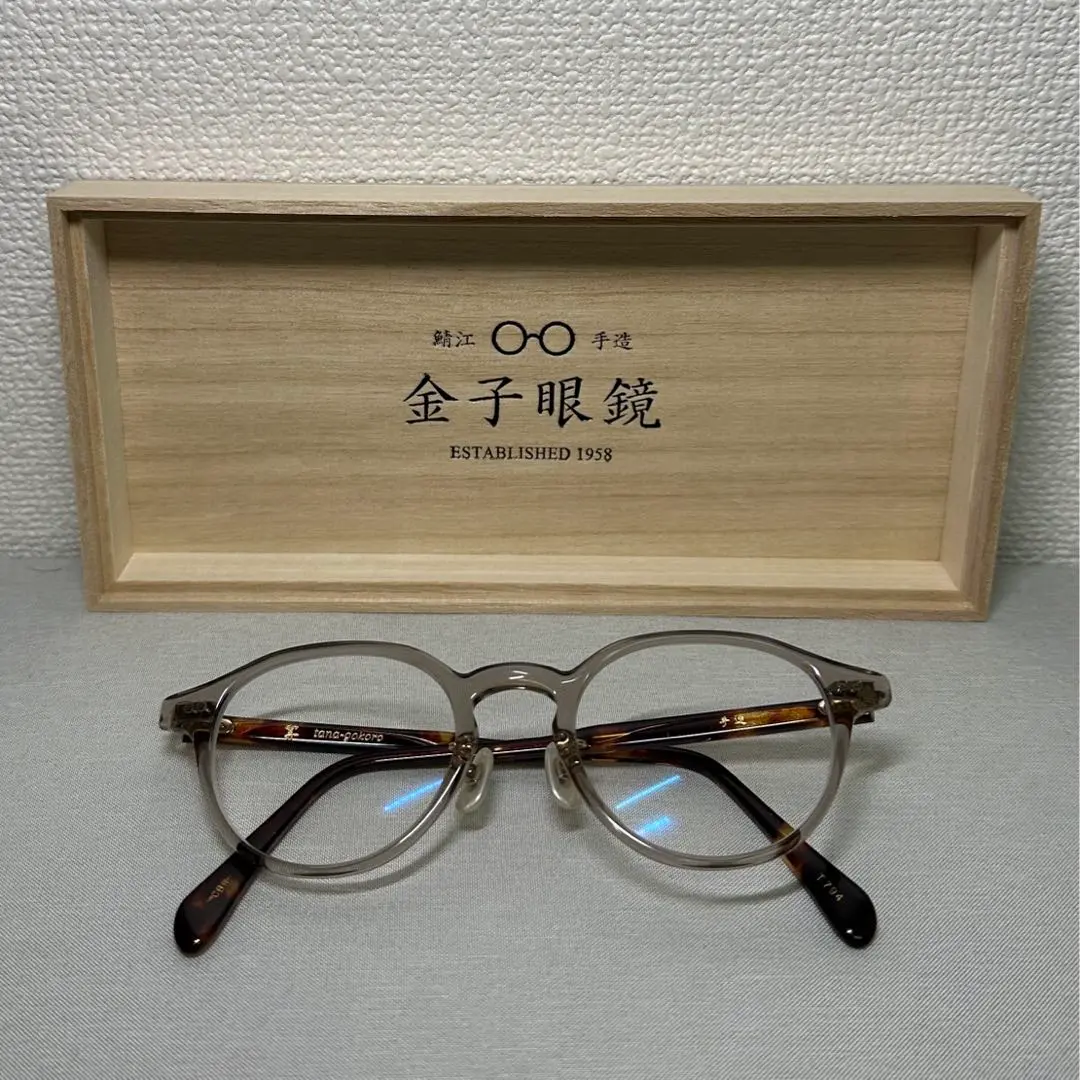 金子眼鏡 tana-gokoro ブラックラウンドメガネ 金子眼鏡KANEKO OPTICAL 掌tana-gokoro~T-794~：ショップ
