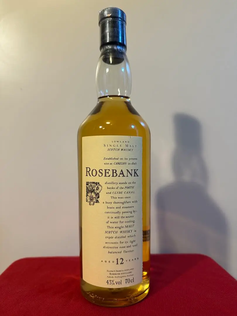 閉鎖蒸留所 ローズバンク12年 美品 ROSEBANK ローズバンク 12年 花と動物 シリーズ 43％ 700m