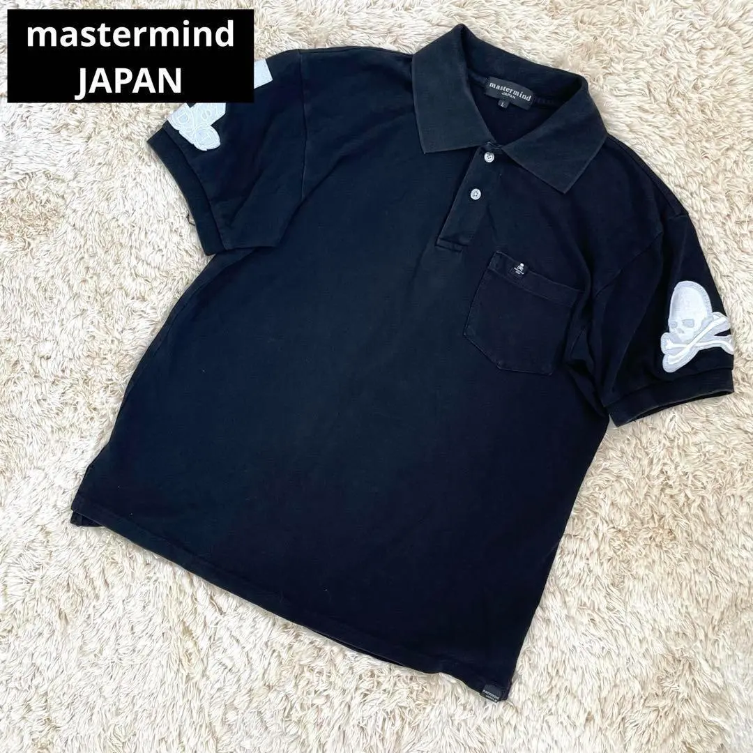 mastermind x Lacoste ポロシャツ マスターマインド ラコステ ラコステ×マスターマインド・ジャパン、“真っ黒ワニ＆スカル”を