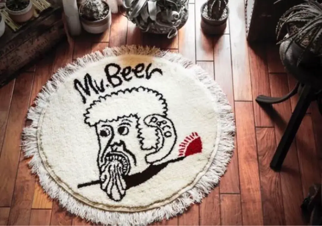 ラグ・カーペット peanuts&co Mr BEER HAND MADE RUG PEANUTS / ピーナッツ Pawprint RUG / ポウプリントラグ 185