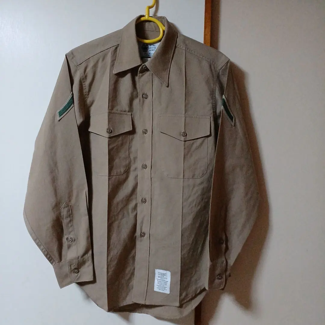 Thumbnail of (1960) USMC Marine Corps Military Style US Army Shirt Long Sleeve Used