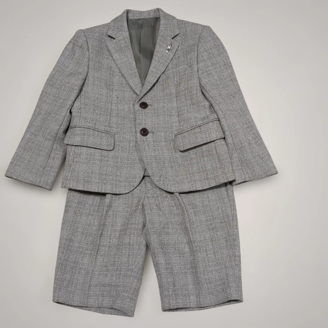 灰色西裝・西裝外套，附汽車胸針 的縮圖