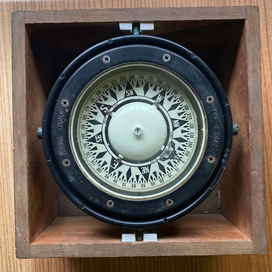 X279 希少 羅針盤 佐浦計器製作所 アンティーク ヴィンテージ レトロ/M6 Yahoo!オークション -「佐浦計器」(パーツ) (船、ボート)の落札