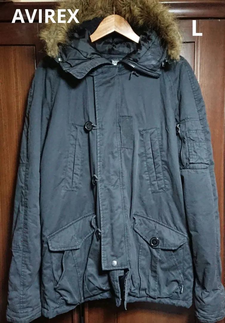 Thumbnail of Price not negotiable: AVIREX Hooded Jacket 【L, Black】