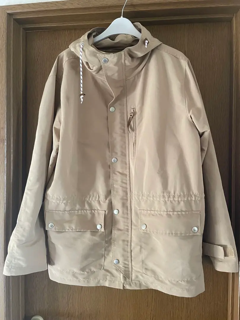 Thumbnail of Beige Hooded Mountain Parka, Size LL *No boa lining* Clearance Item