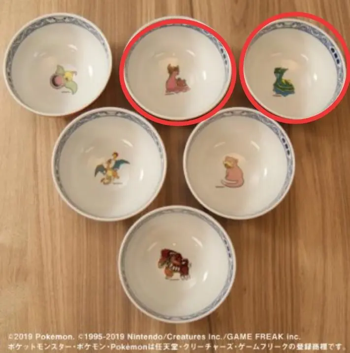 ポケ盛り専用どんぶり第3弾 全5種セット　おまけ付き:19種　ポケモン関係等 ポケ盛、第3弾登場！ | ポケ盛セットを食べてポケモンフィギュア