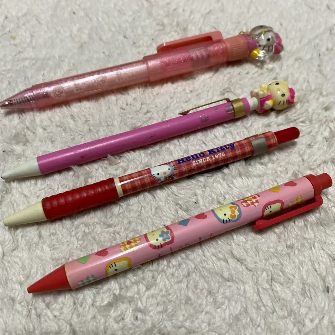 Thumbnail of Kitty, vintage, rare, Kao Hana, Sanrio retro, mechanical pencil, ballpoint pen