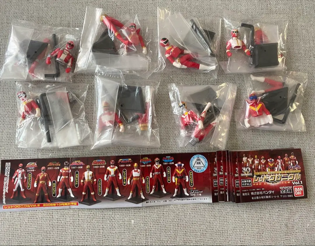 スーパー戦隊　レッドクロニクル　Vol.1〜4 未開封 2024人気の 未開封 スーパー戦隊ヒーロー レッドクロニクルVol.1
