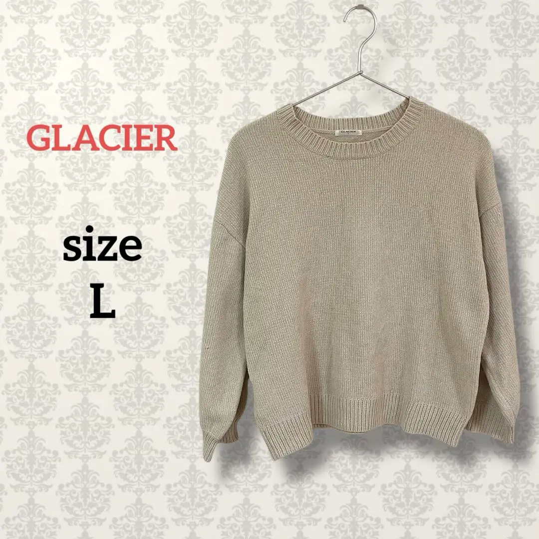 Thumbnail of Gracia [L] Oversized Knit Sweater, Relaxed Fit, Stretch, Simple, Solid Color