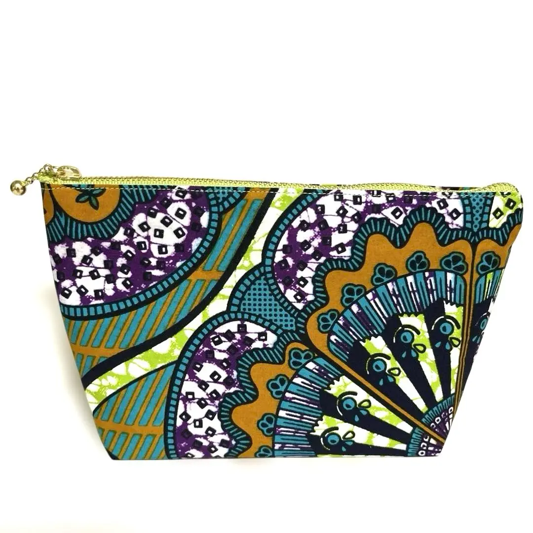 Thumbnail of Pouch: African Fabric (Green)