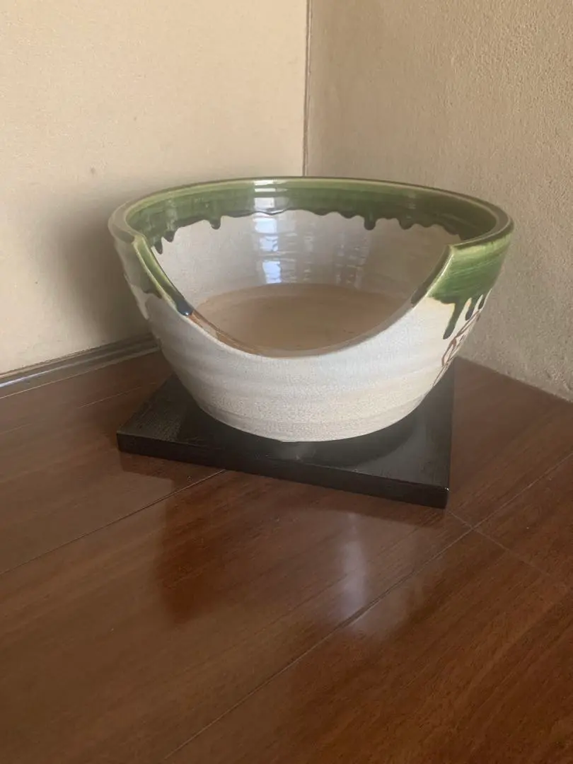 織部焼 陶板 敷瓦 風炉用敷板 抹茶道具 茶器 茶陶 インテリア 置物 瀬戸焼 茶道具 風炉用敷板 敷瓦 瓦板 陶板 織部焼き又は黄瀬戸焼き 織部