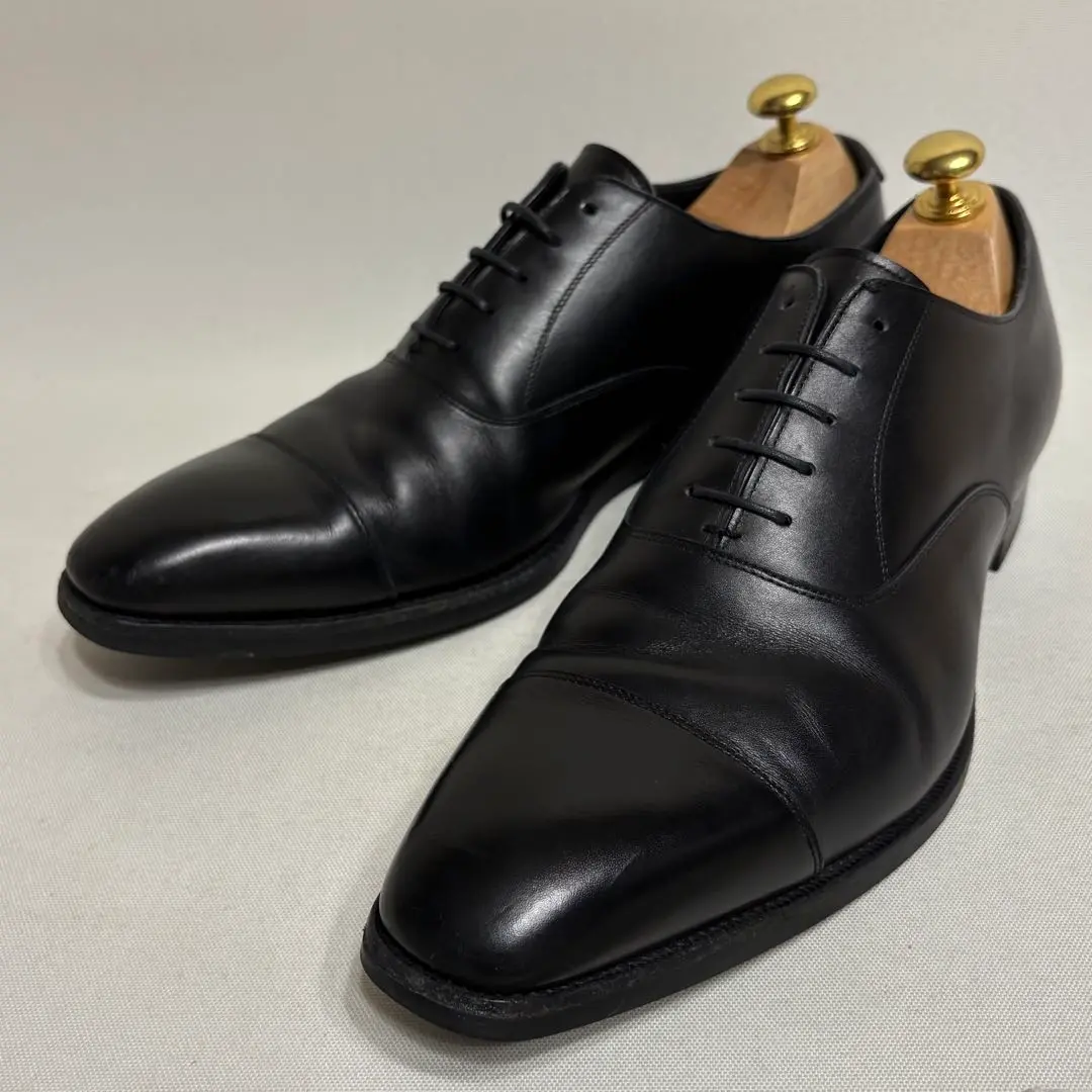 【未使用】山陽山長 想之助 革靴 牛革 本革 R309 ブラック 黒 25 三陽山長 SIZE 7【定価￥74,800-☆乗之介/R309ラスト】 | 高級