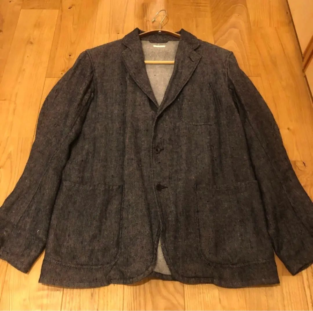 Thumbnail of COMOLI Linen Jacket, Gray, Size 1