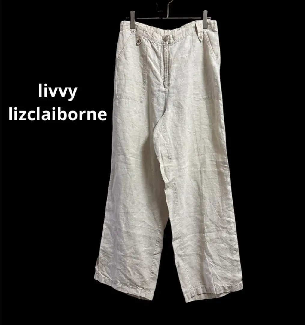 キ*ビ様 Lizclaiborne 80s〜90s 古着　USA製　リネンパンツ Lizclaiborne 80s〜90s 古着USA製リネンパンツ