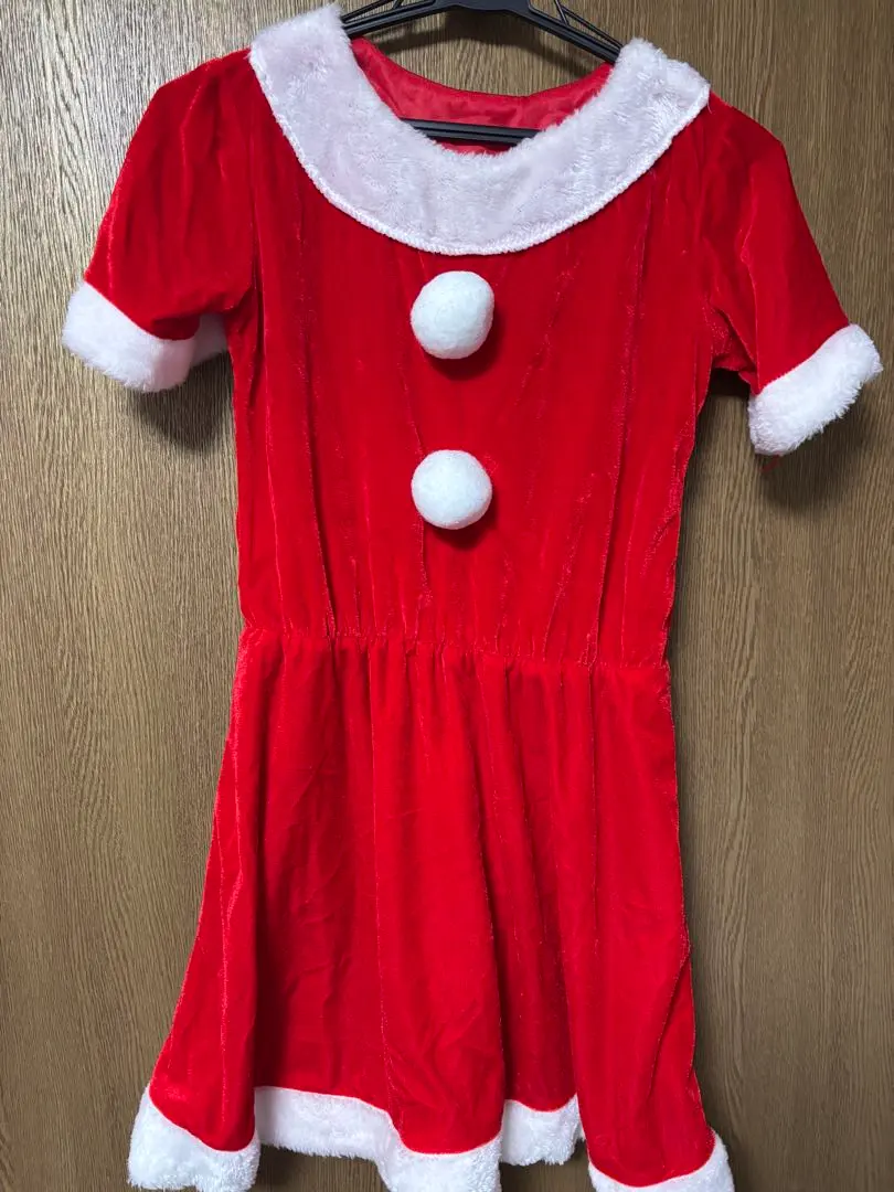 Thumbnail of Santa Claus outfit, red, with belt and mittens