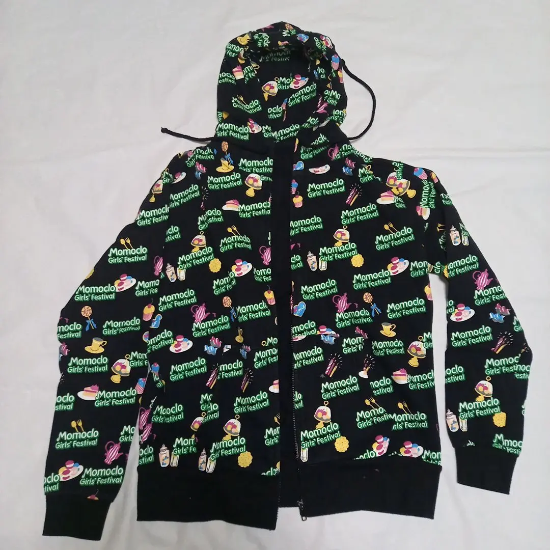 galaxxxy - ももいろクローバーZギャラパーgalaxxxy パーカー有安杏果 緑新品 galaxxxy - galaxxxy 「80'Sヒョウ柄パーカー」ももクロコラボの